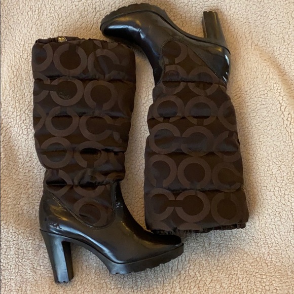 COACH Loryn Quilted Boots